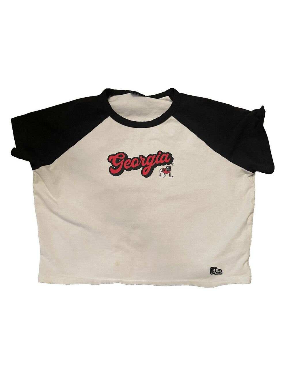 Hype and Vice University of Georgia Homerun Tee Crop Top-XL